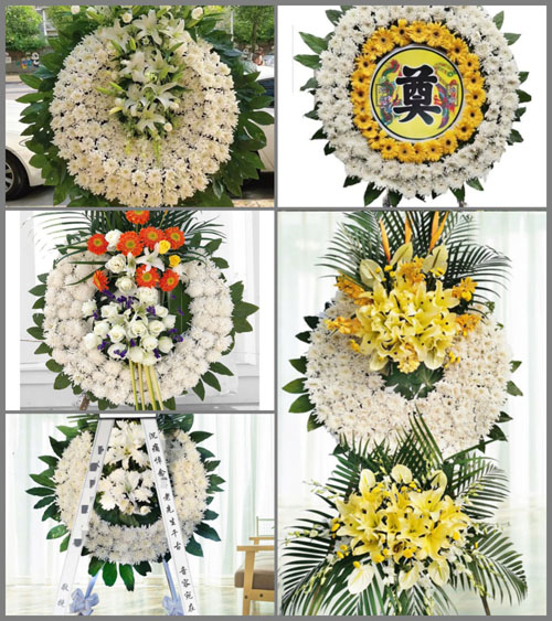 山东青岛黄岛区琅琊镇北桃园村花圈速递